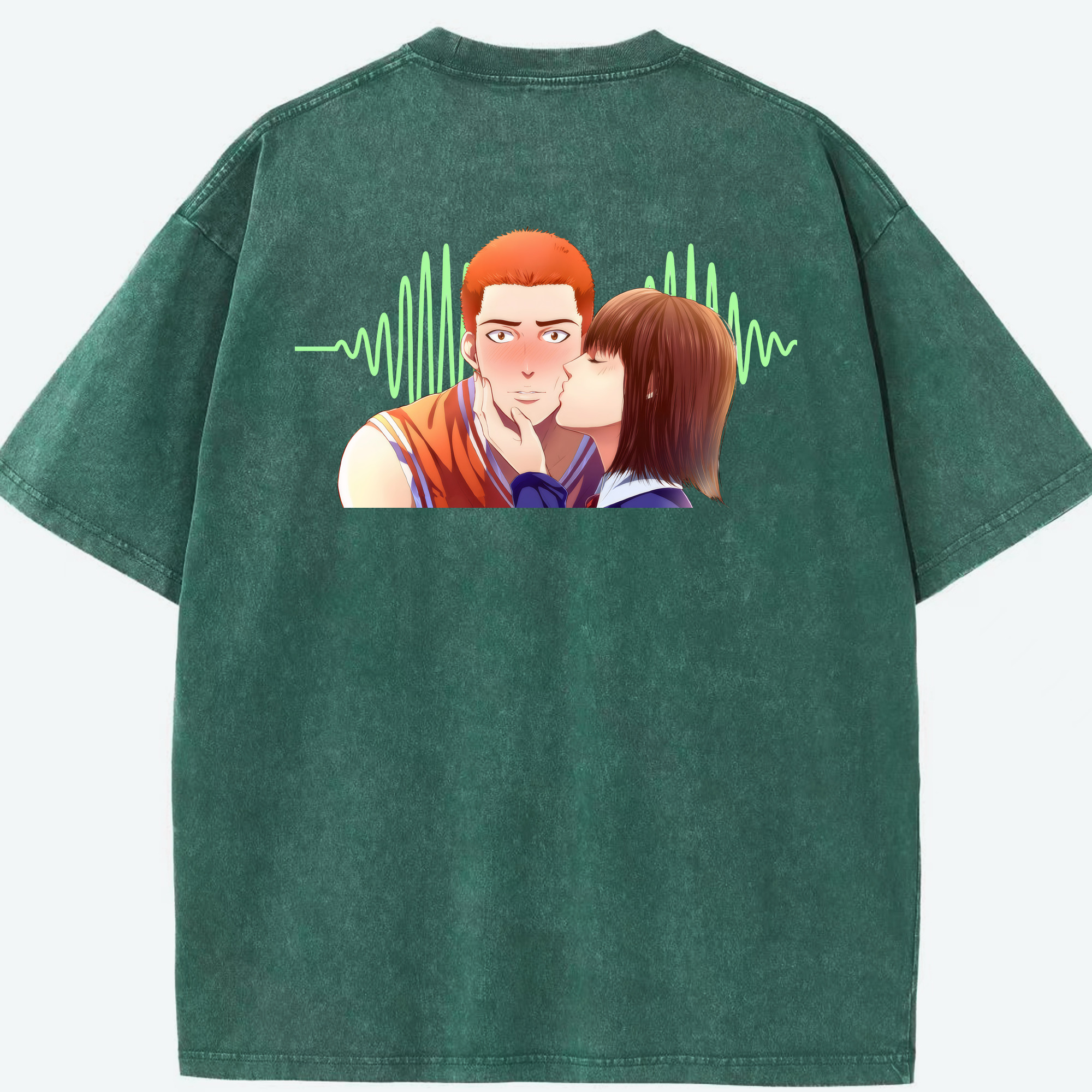 （画像用） SLAM DUNK／スラムダンク 綿100% ヴィンテージ風 半袖Tシャツ（背面プリント）